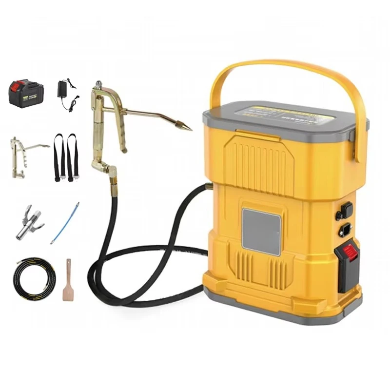 مبيعات المصنع مباشرة 7.2L بطارية ليثيوم مضخة زيت تشحيم كهربائية 10000PSI بطارية عالية الجهد مسدس زيت تشحيم كهربائي #1