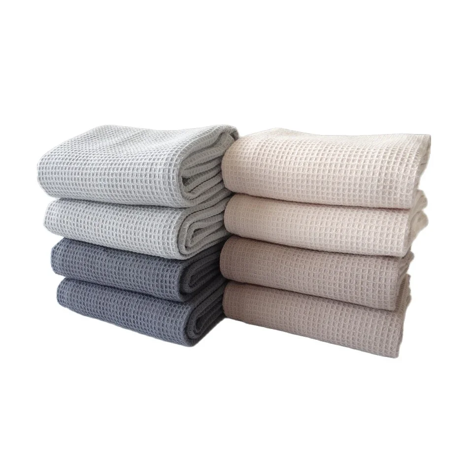 4 Pieces Waffle Weave Cotton Kitchen Towel,45x65cm Large Dinner Plate Hand Towel,Cloth Napkins,Ultra Soft Absorbent Dish Rags