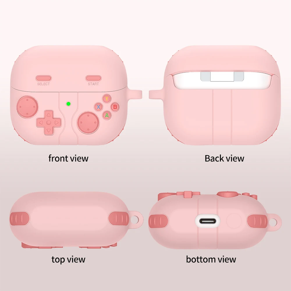 Custodia per auricolari antiurto per console di gioco simpatico cartone animato per Samsung Galaxy Buds 3 Pro Buds3 3Pro Custodia morbida Shell Coque Bag Grigio Rosa