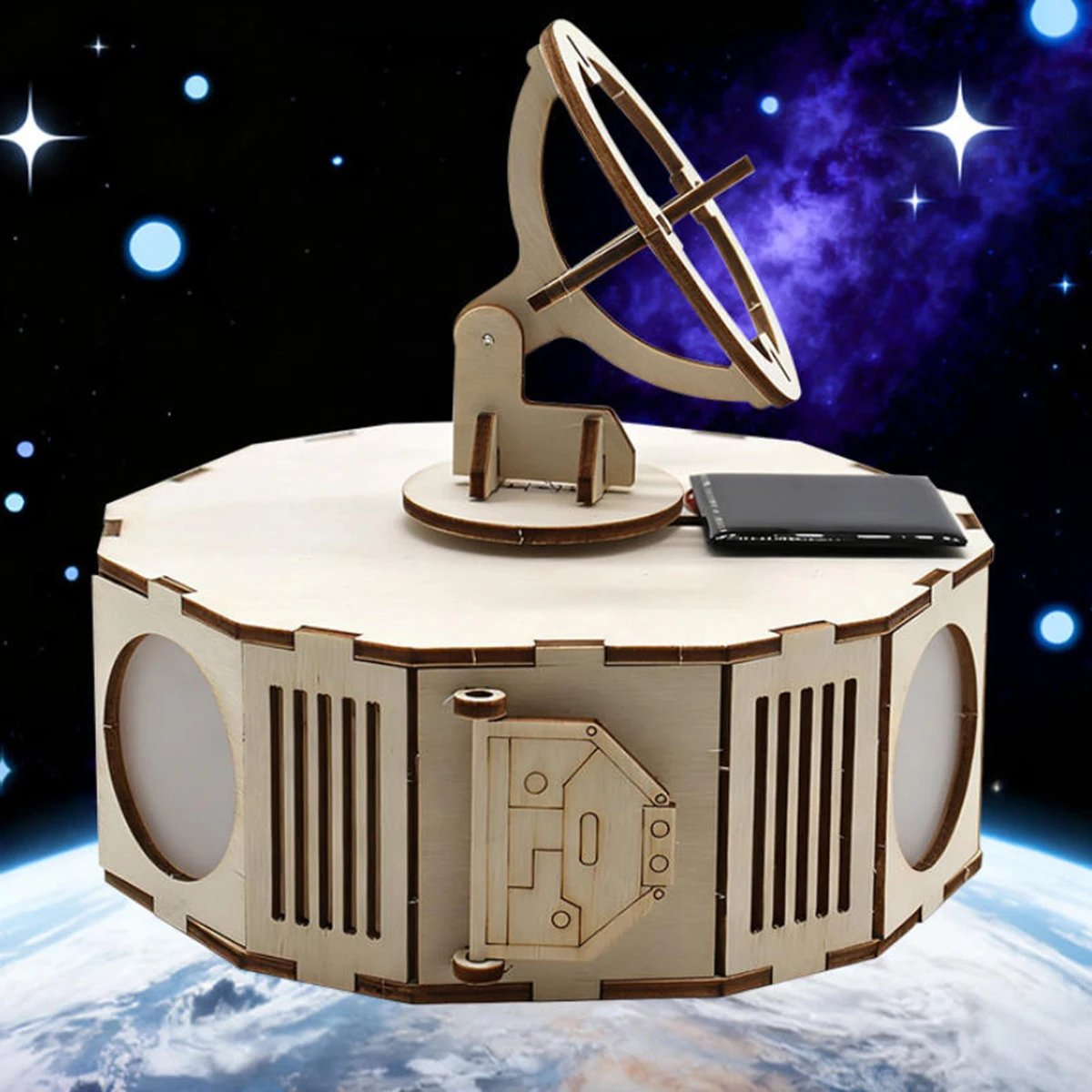 

Solar Mars Base Series Communication Command Module Science Experiment Handmade DIY Science And Technology Small Production Toys