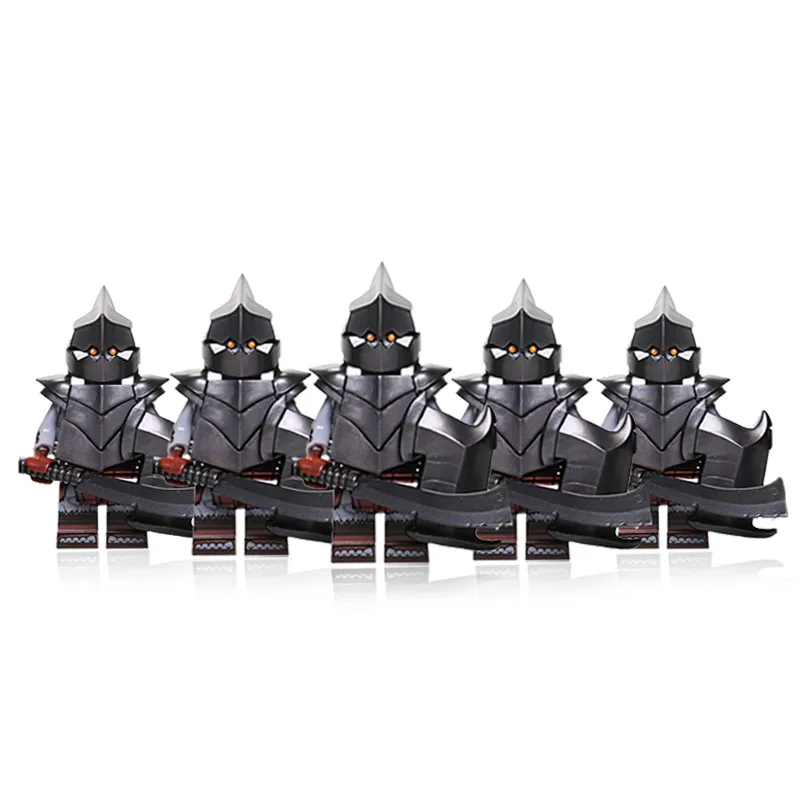 5 teile/satz Filme Serie mittelalter liche uruk-hai orc Armee Gruppe Soldat Orcus Figuren Bausteine Set Spielzeug für Kinder Geschenke