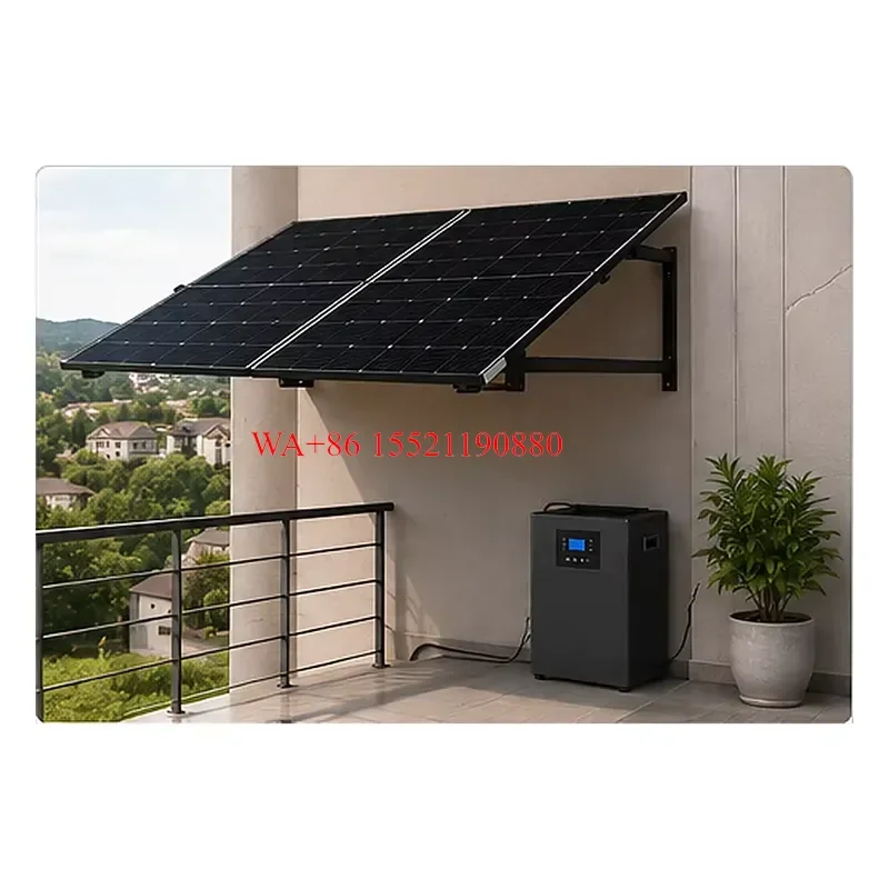 WMWMNU 450W 2kWh Off Grid Balcony Solar PV System Portable Power Station Kit for Home Backup Power