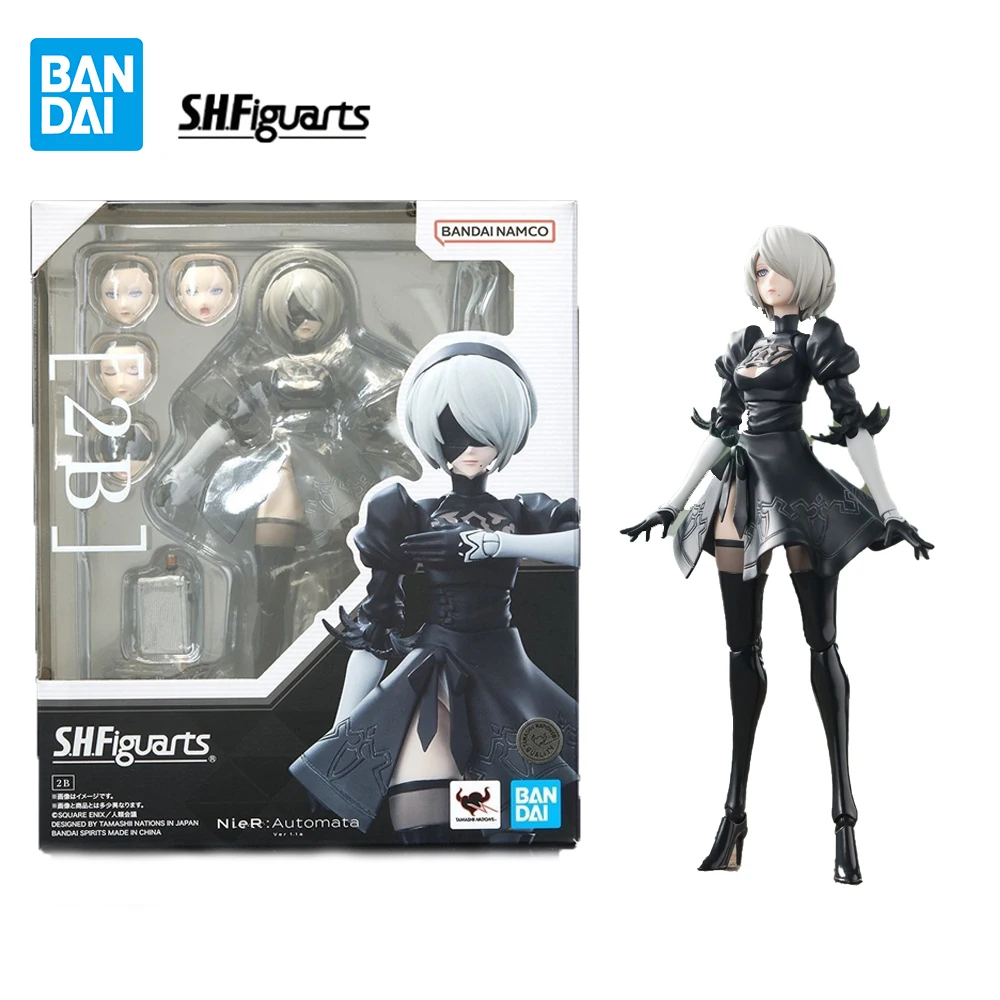 

Оригинальная Bandai S.h. Фигуртс Yorha No 2 Тип B Nier Automata 150 мм аниме экшн-модель Мобильная коллекция для детей