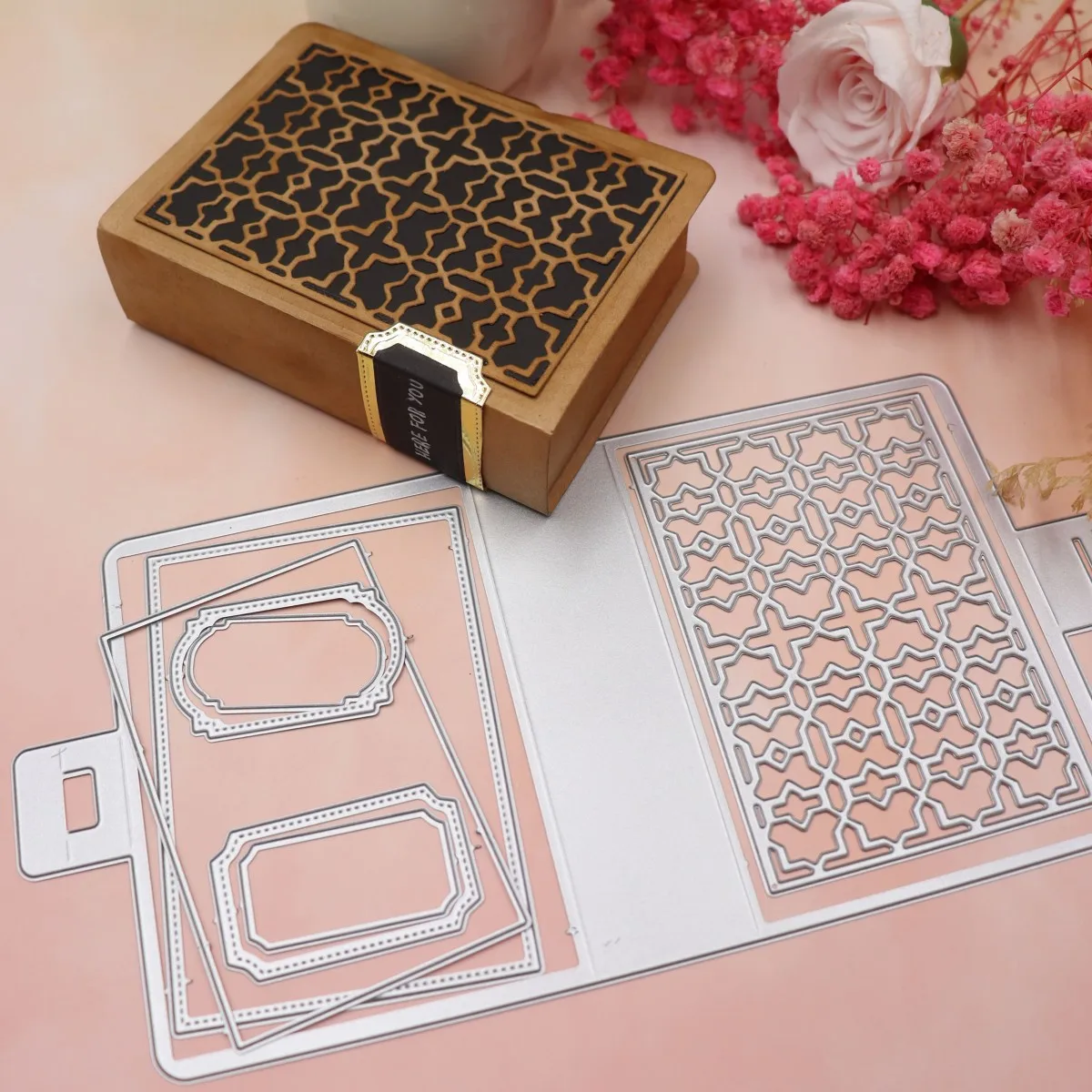 gift box greeting card decorate Metal Cutting Dies Stencils for DIY Scrapbooking new 2022