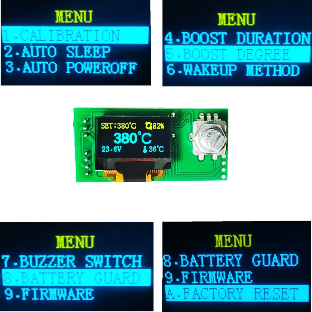 DIY 납땜 스테이션 키트용 STC OLED 2023 온도 컨트롤러, T12 아이언 팁, 전기 도구, 자동 절전, 빠른 가열