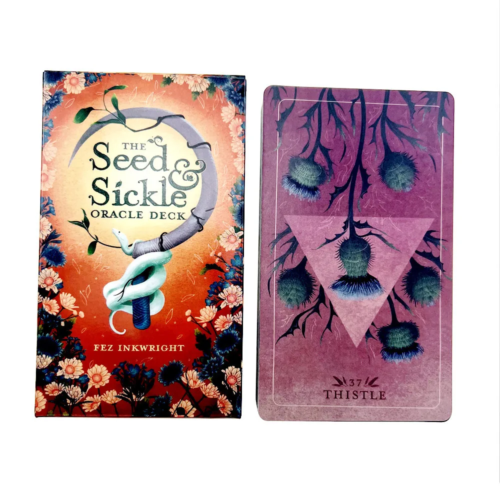 Benih sabit Oracle Deck A 55 tarot 12*7cm edisi ramalan bahasa Inggris permainan papan