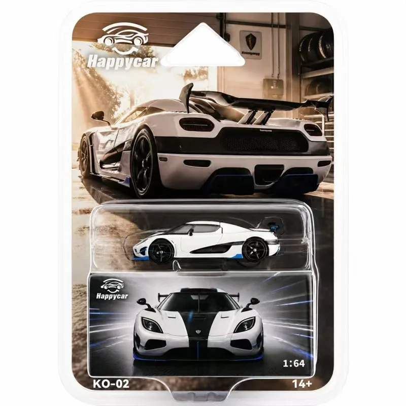 HappyCar  1:64 AGERA RS supercar alloy car model, simulated static desktop ornament, adult collectible, Hot selling item.