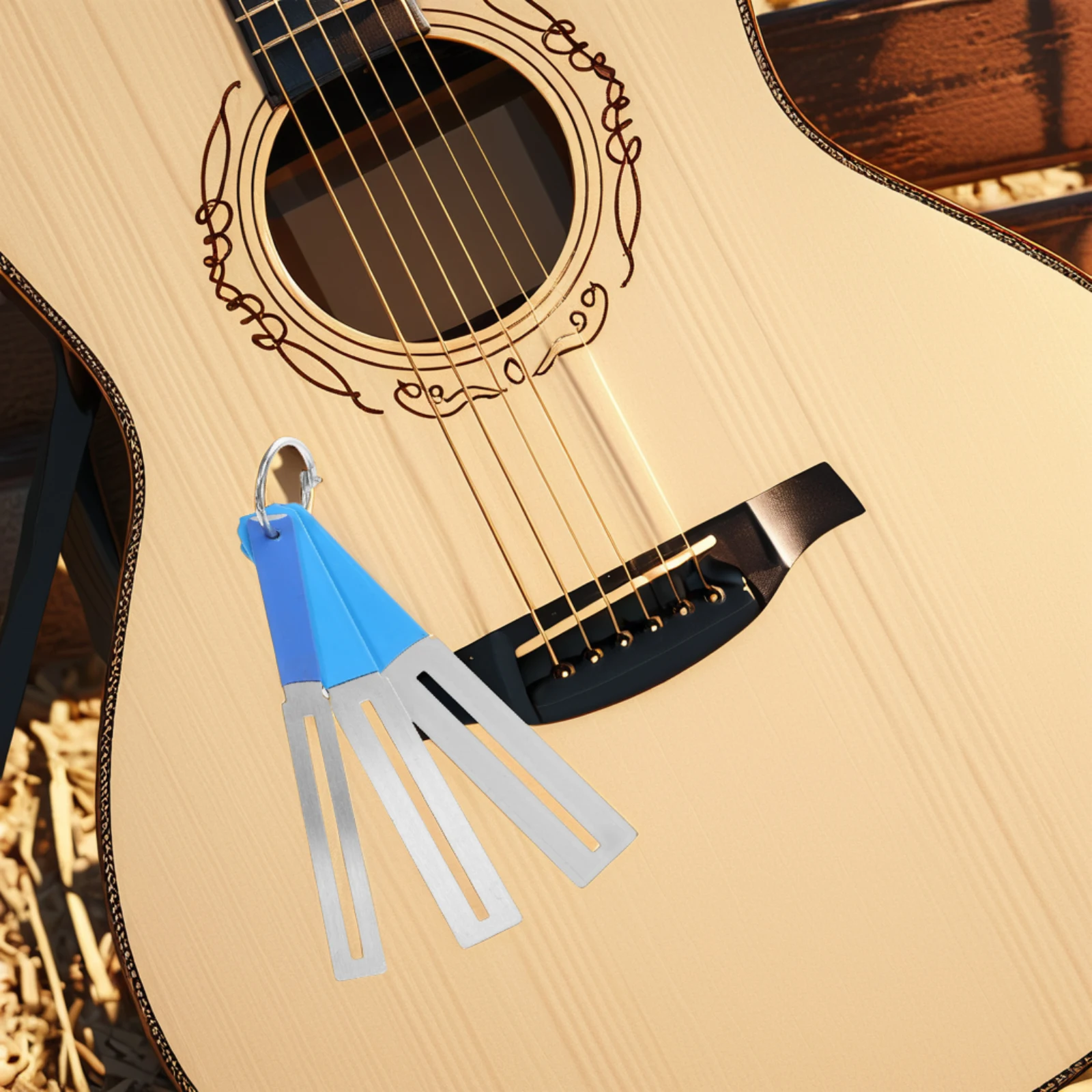 

3pcs Fret Repair Set Durable Stainless Steel Guitar Accessories Kit Polishing Fretboard Protector Metal Bass Guards