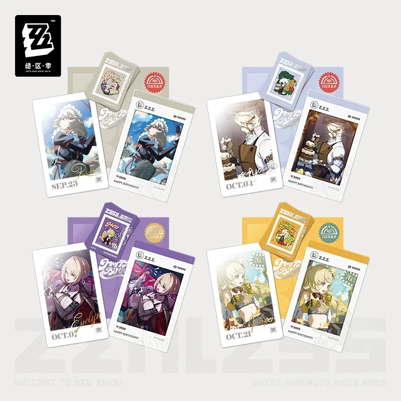 official-zenlesszonezero-genuine-hb2u-series-“birthday-moments”-commemorative-set-volume-9-character-merchandise-diy-gifts