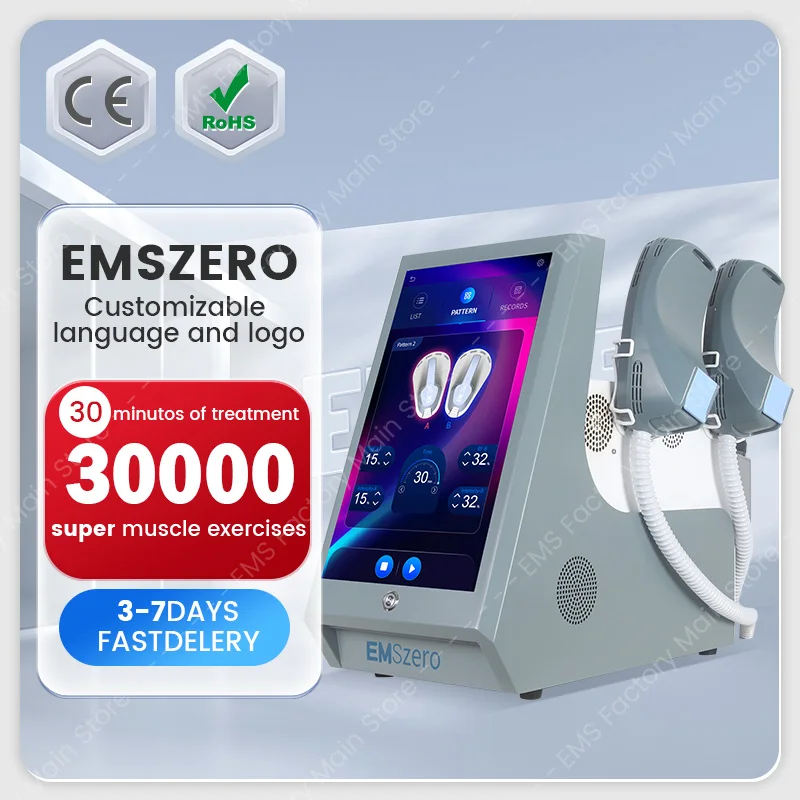 EMS 6500W 200HZ Body Slimming Machine Muscle Sculpt Fat Removal EMSZERO CE Certification Optional Pelvic Cushion