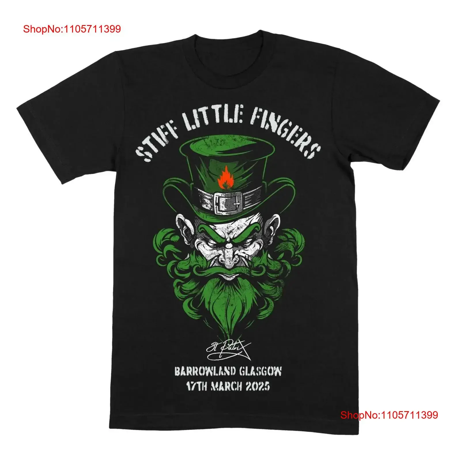 Stiff Little Fingers Barrowland T Shirt Heavy Cotton Reprint All Size long or short sleeves vintage Washed Casual