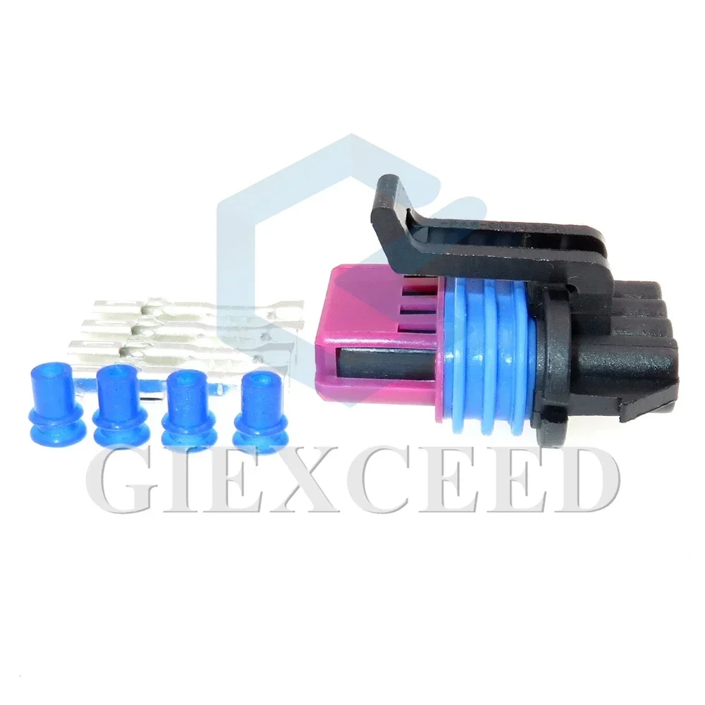 2 Sets 4 Pin Auto Intake Pressure Sensor Sealed Connector 15410728 Wire Connector AC Assembly For Roewe 550 750 MG6 15354716