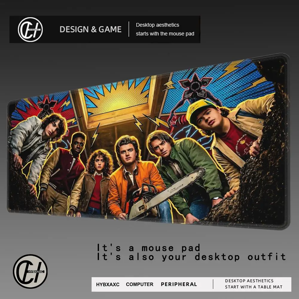 

Hot science movie Stranger Mousepad HD Printing Computer Gamers Locking Edge Non-slip Mouse Pad XXL90x40cm Keyboard PC Desk Pad