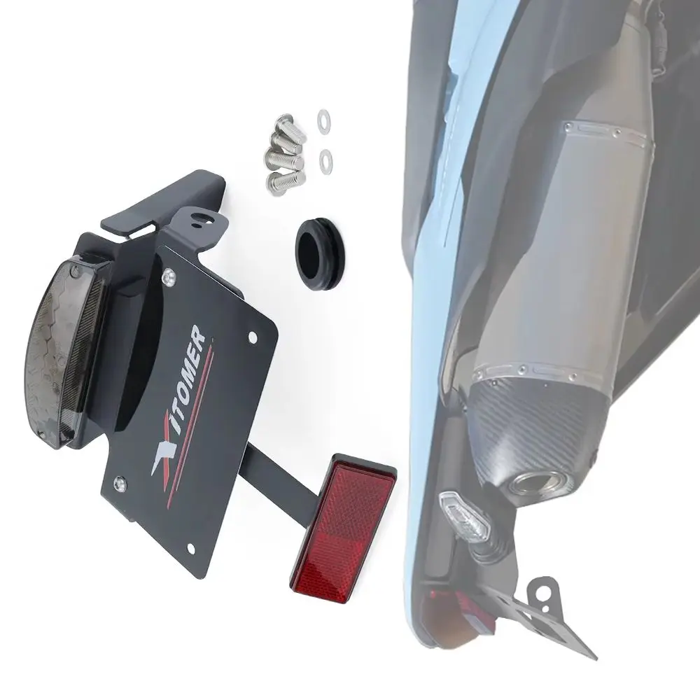 Motorcycle Rear License Plate Holder Bracket Light Tail Tidy Fender Eliminator DR-Z4S 2025-2026 DR-Z4SM 2025-2026 For Suzuki