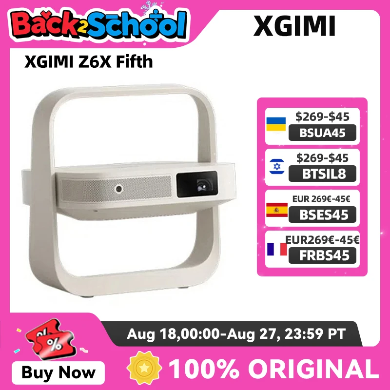 New XGIMI Z6X Fifth Generation Mini DLP Projector 4K Support Home