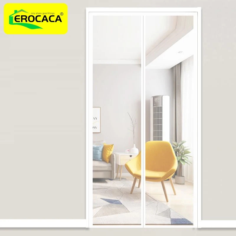 

EROCACA Magnetic Screen Door Curtain Anti-Mosquito Net Fly Insect Screen Mesh Automatic Closing Custom Size Easy Installation