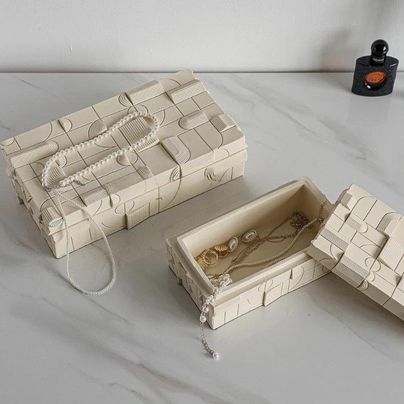 

Шкатулка для драгоценностей из смолы, роскошные коробки для хранения колец и сережек, модные ожерелья, браслет, витрина, органайзер для ювелирных изделий, подарок