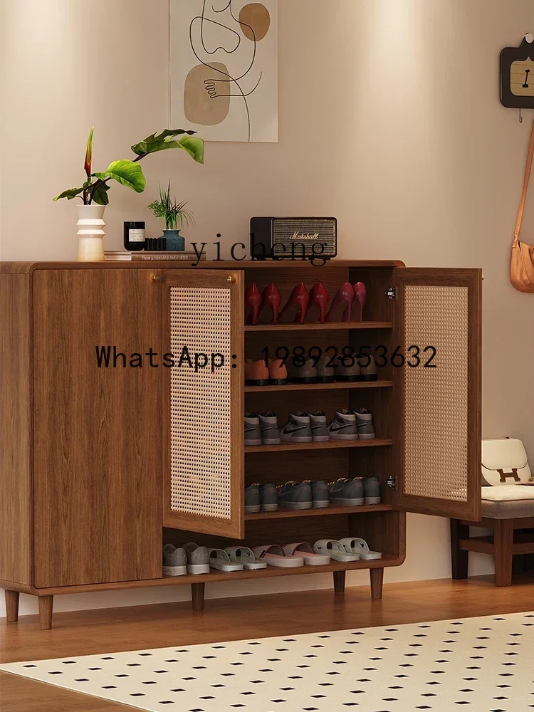 ABC  shoe cabinet household door solid large-capacity multi-layer entrance entrance cabinet new Chinese small apartment