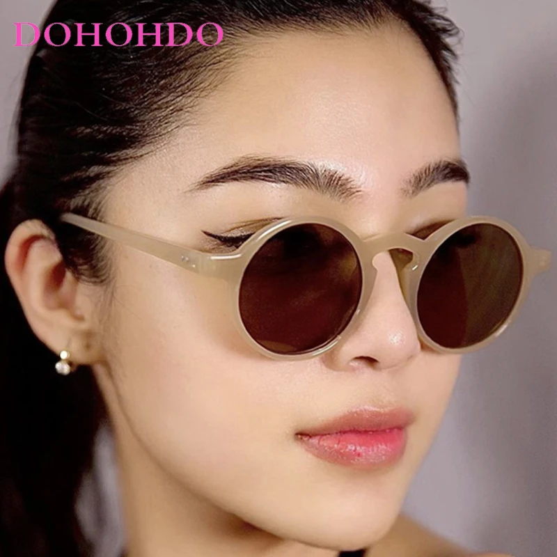 

Classic Small Round Rice Nail Women Sunglasses Brand Design Retro Men Sunglass Outdoor Drive Fishing Summer Travel Eyewear UV400