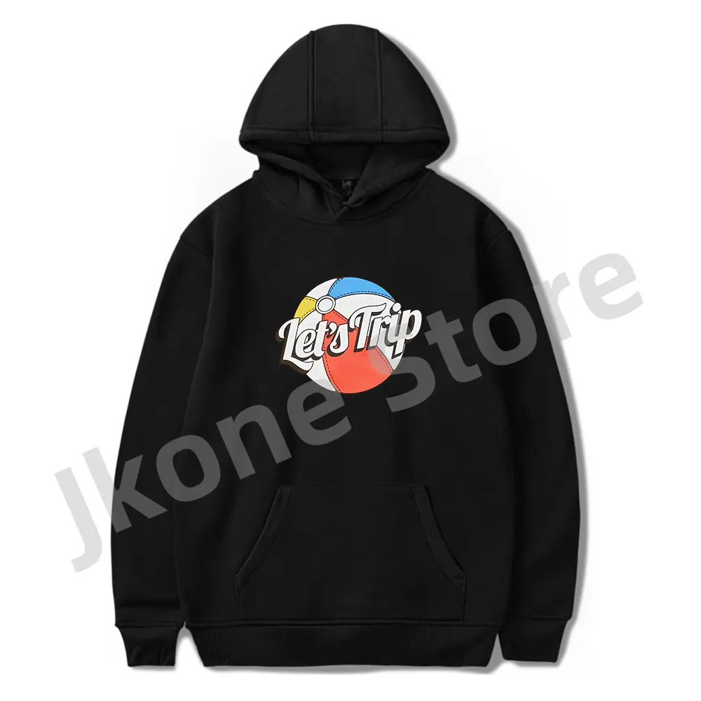 

Sturniolo Triplets Пляжные толстовки с капюшоном Let's Trip Merch с принтом унисекс Модные забавные повседневные толстовки