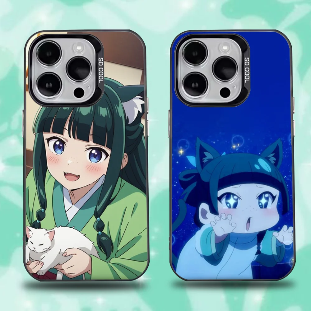 

Anime Kusuriya Mao Phone Case For iPhone 16,15,14,13,12,11,Pro,Max,Plus,Mini,XS,SE Anti Fall Black Matte Hard Bumper