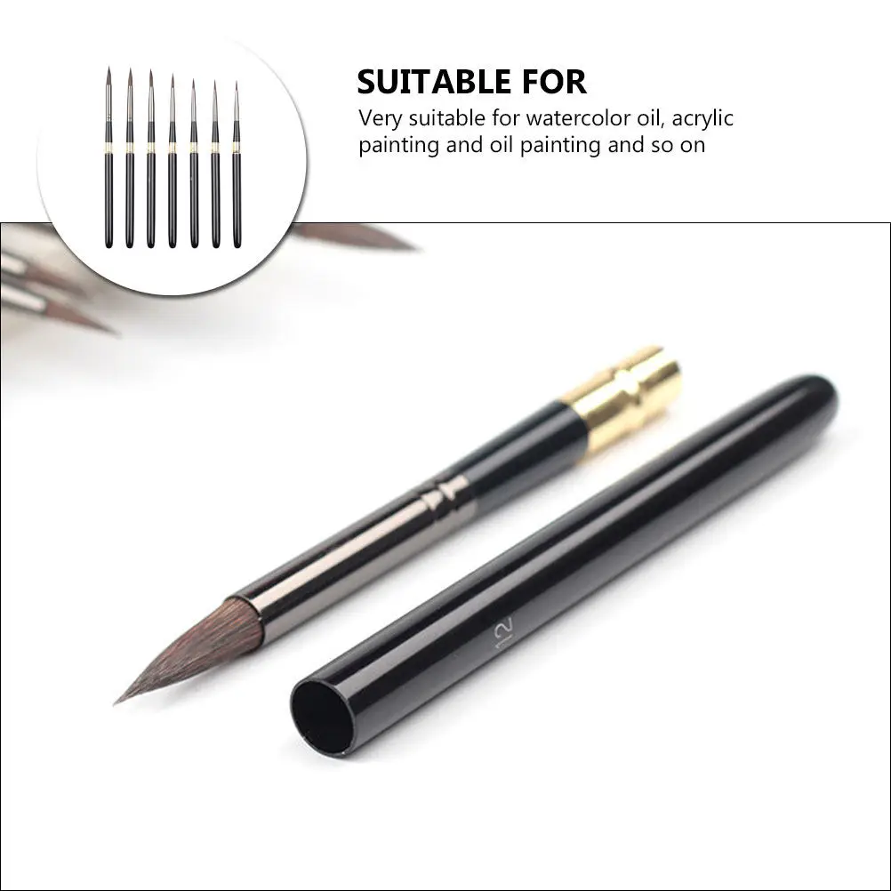 Painting Brush Set Watercolor Art Halloween Christmas Art Paint Brush Set Art Paint Brushes Set Detail Paint Brush Set 7PCS