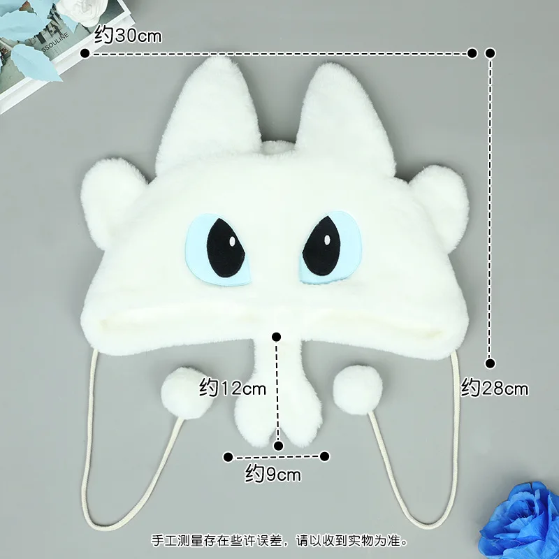 Cappello per orecchio bestia periferica anime Meow Meow Simpatico cappello di peluche Caldo versatile Orecchio con lacci Alla moda