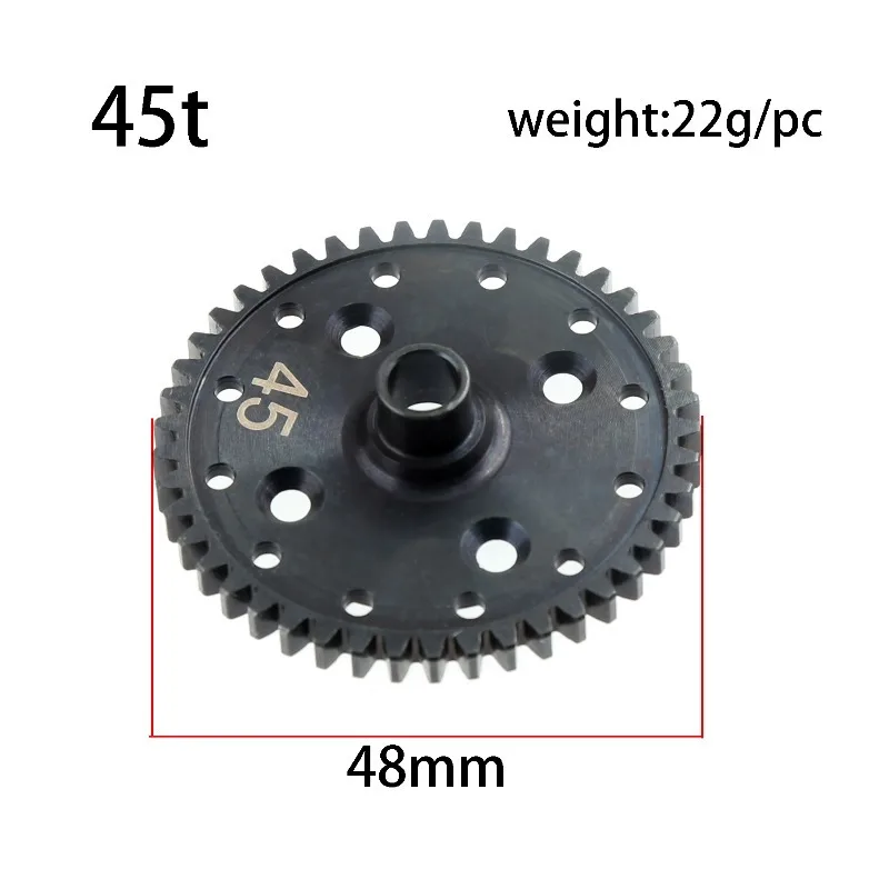 [Upgrade Parts] Kyosho Mp9/Mp10 Special 45t Lightweight Spur Gear 1/8 Remote Control Off-Road Vehicle Rc Model Parts Black
