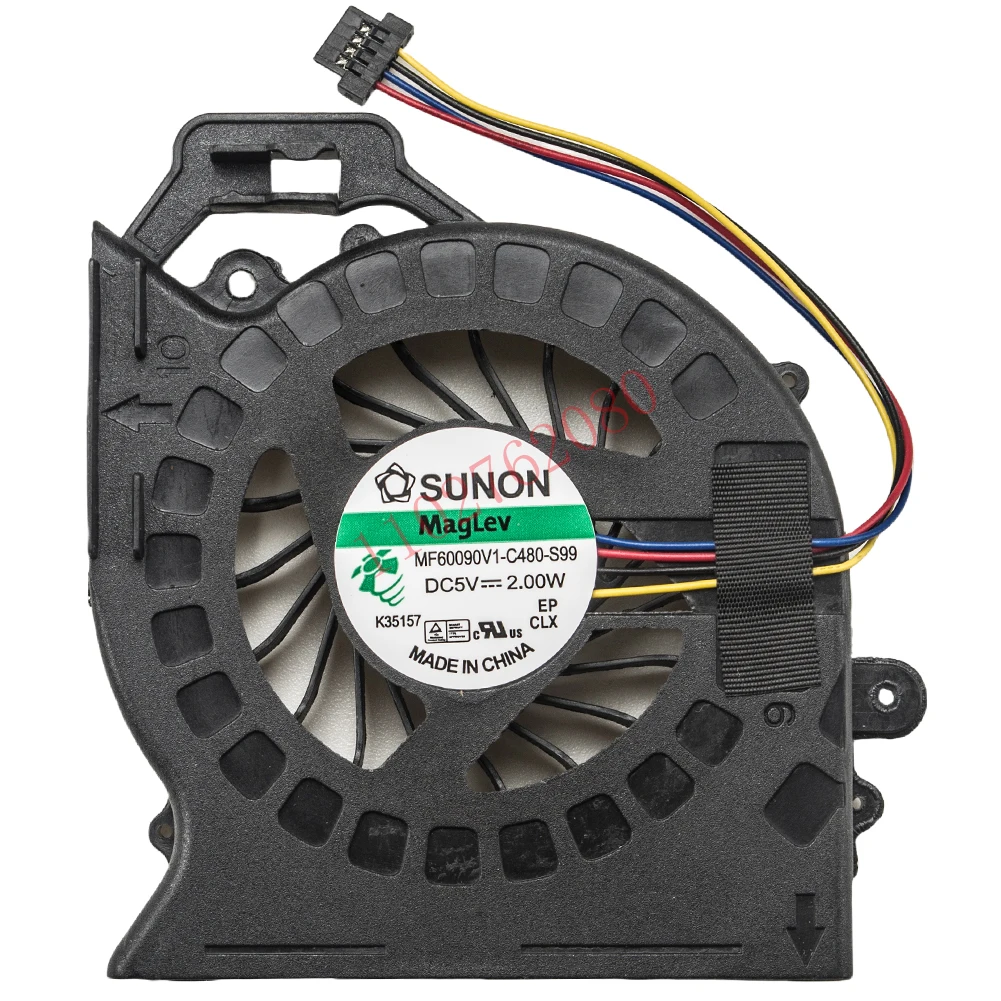 Replacement Laptop Cooling Fan for HP Pavilion DV6-6000 DV6-6050 DV7-6B DV7-6000 Series 4PIN 653627-001 DC5V 4 pin