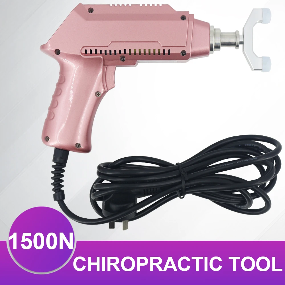 1500N Electric Correction Gun Spinal Adjustable Massage Impulse Spine Cervical Massager Portable Chiropractic Adjusting Tools