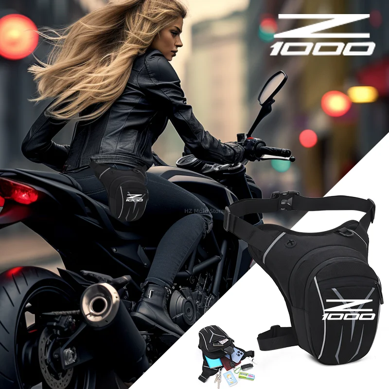 Bolsa de pierna impermeable para motocicleta, cinturón de cadera militar para Kawasaki Z1000, Z1000SX, Z1000/SX, 2019, 2020, 2021, 2022