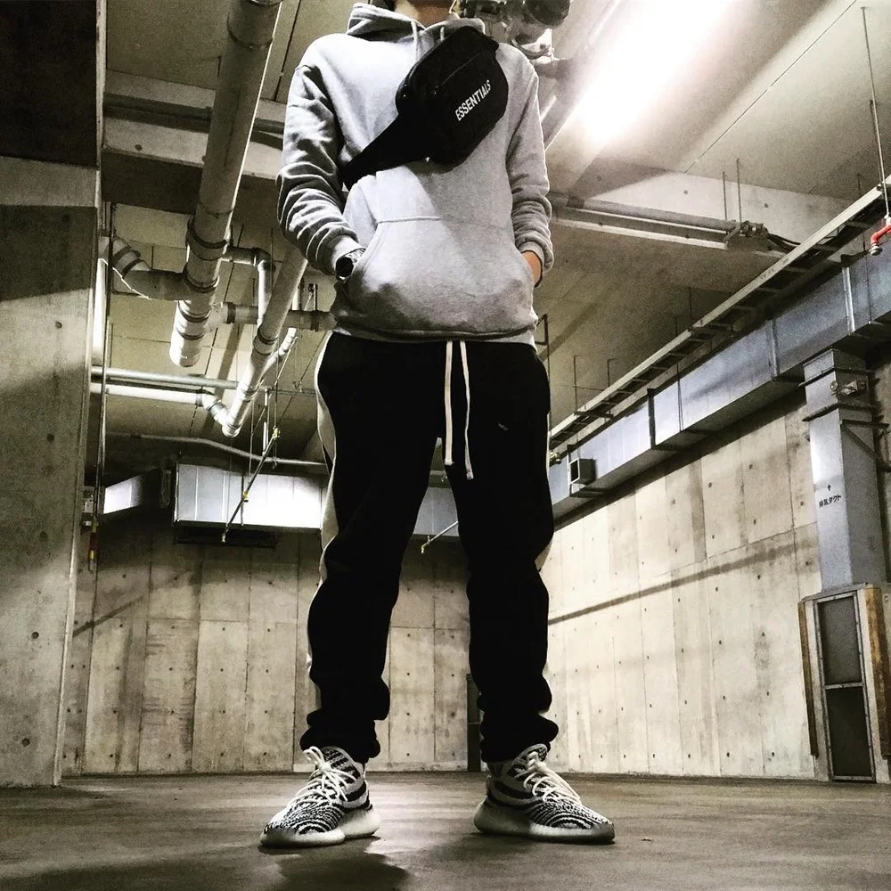 

Loose Casual Color Blo Straight Leg Cotton Sweatpants ex High Street Sle Comfortable Sports Trousers by are Favorite