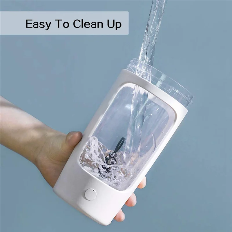 ABMH-Protein Powder Mixer Shaker Cup Electric Portable Bottle For Coffee BPA Free With USB Rechargeable 1200Mah