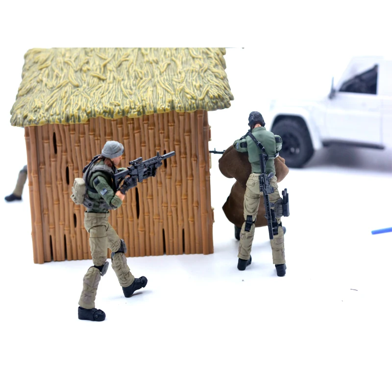 Picture 6: 1/18 Scale 3.75 Inch Action Figure Accessories, Wearable Soldier Gear Models