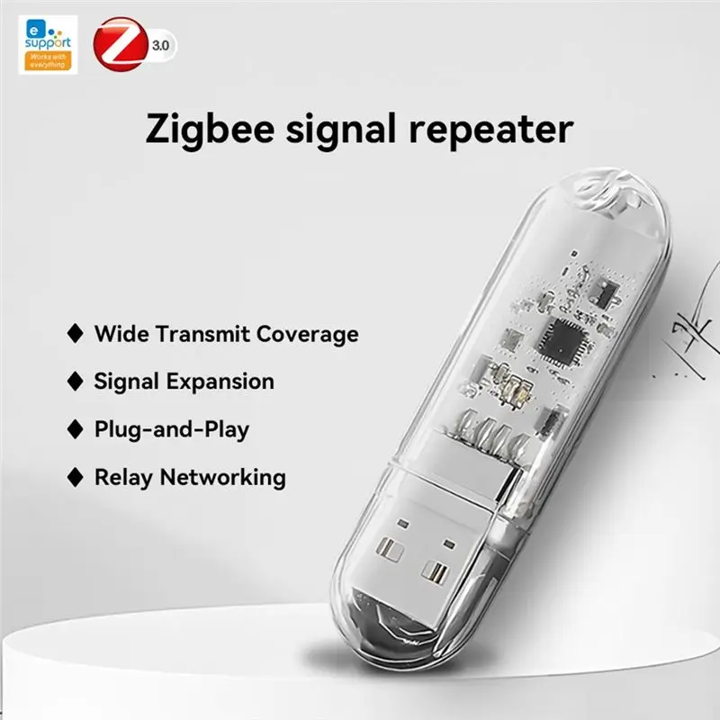 2Pcs Ewelink Zigbee 3.0 Signal Repeater USB Signal Extender For Tuya Ewelink Home Assistant Zigbee2mqtt Tasmota