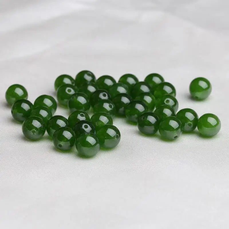 Genuine Natural Green Jade Beads For Jewelry Making Diy Bracelet Necklace 4/6/8/10/12/14/16/18/20mm Green Jades Bead Accessories