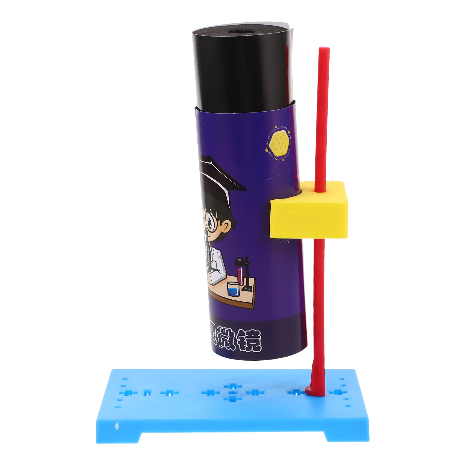 

1 set 1 Set Kids' Diy Kit Science Experiment Biology Learning Tool Portable Small Microscope Educational Assembly Set For Home