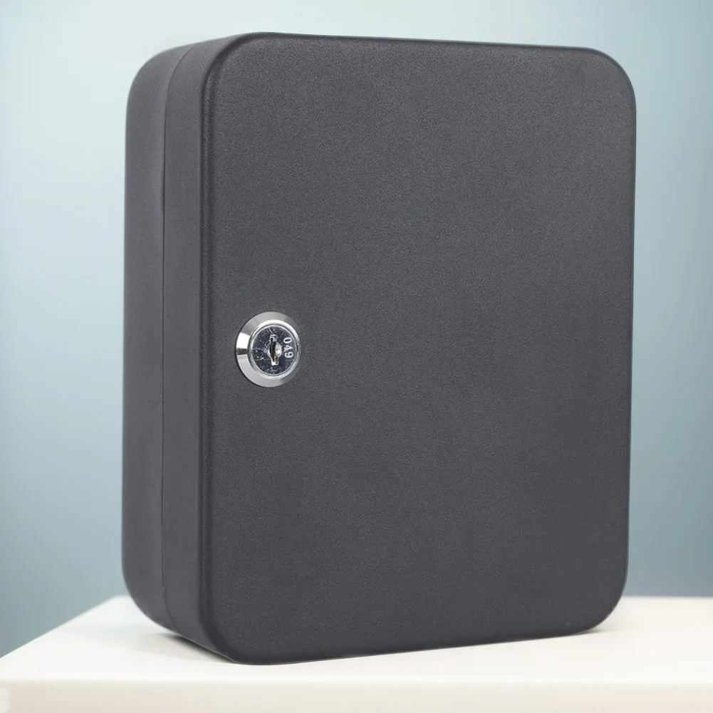 Key Box Wall Mounted 20 Key Hooks Key Cabinet Security Lock Box with Key/Code Lock Locking Key Cabinet Key Holder Box Wall Mount