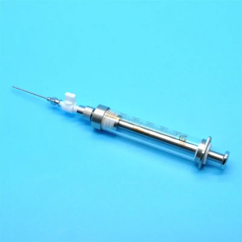 Air Tightness Microliter Syringes Valve Type Airtight Micro-injector Valve Microsampler Syringe With PTFE Switch 2.5ml/5ml/10ml