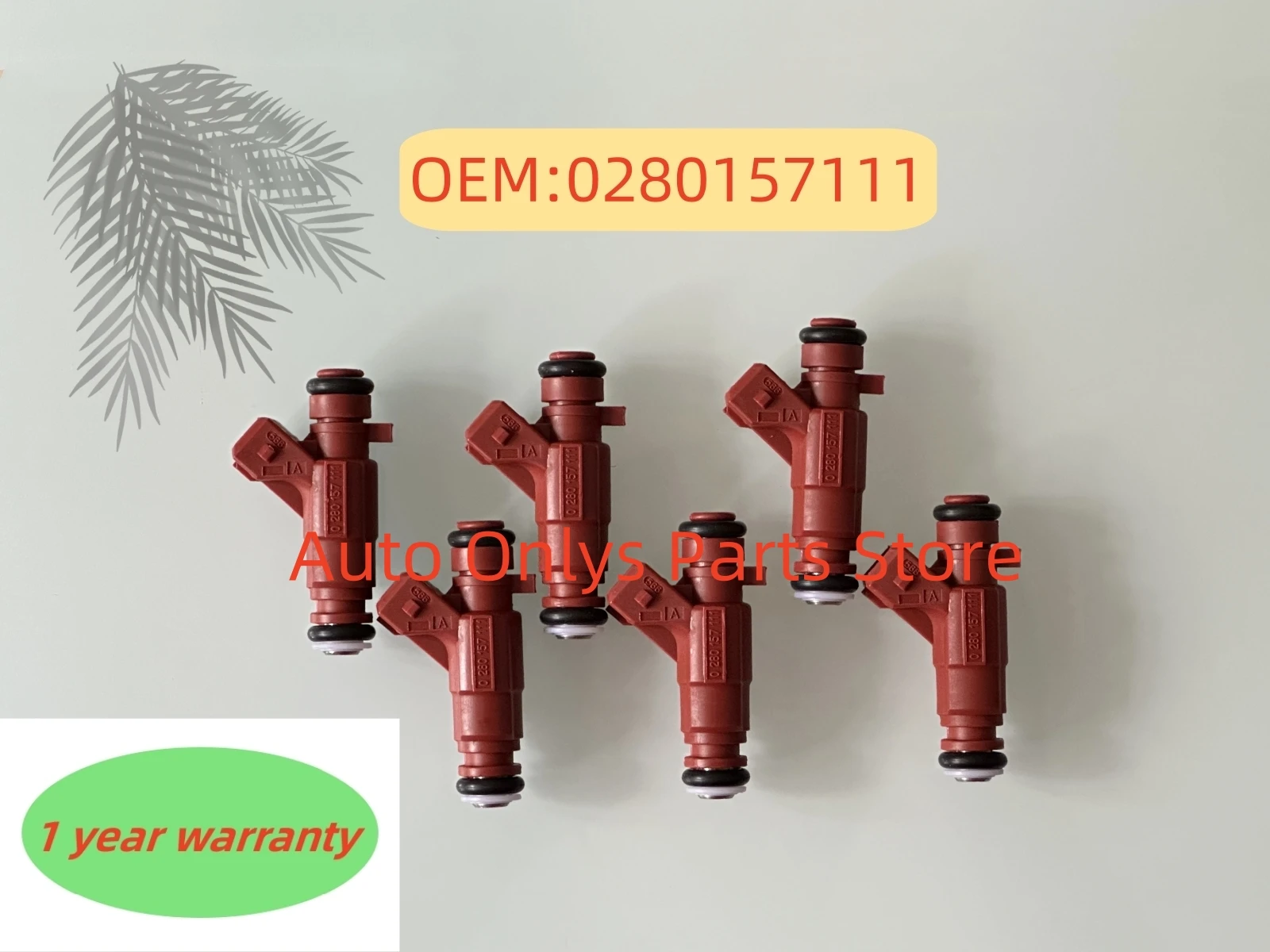 6pcs High quality 0280157111 Fuel Injector Nozzle For Golf/ Voyage 1.0L 8V 032908031S 2007-2014 Auto Parts Injector Nozzle