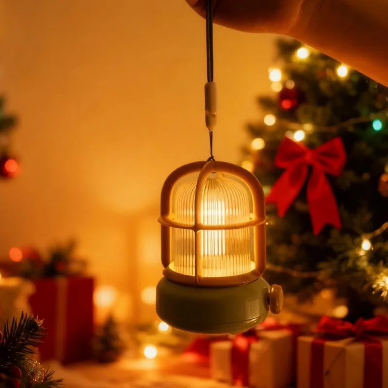 A84E-Multifunctional Decorative Night Light - Retro Atmosphere Lamp With Built-In Battery