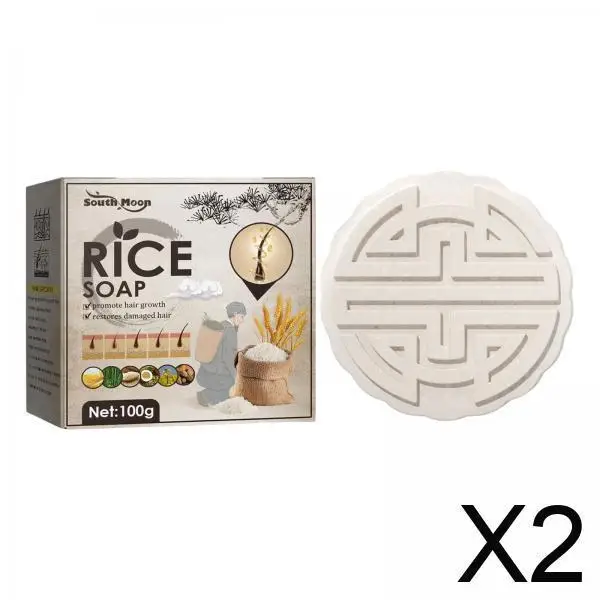 

Aloe Vera Rice Shampoo Soap for Hair Loss Control Solid Bar Nourishing Repair for Dry Damaged Hair Growth at Home