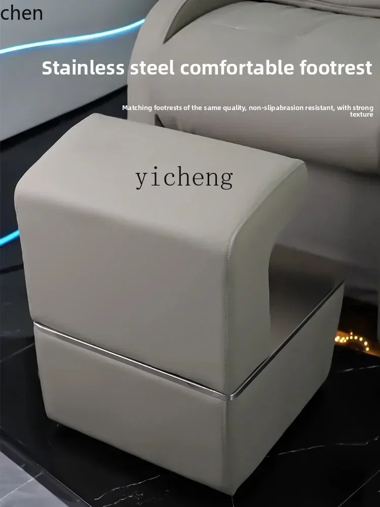 y8-  New LED Lying Half Shampoo Chair  Celebrity Hair Saloon Dedicated Deepening Ceramic Basin Rubber Pillow Washing Bed