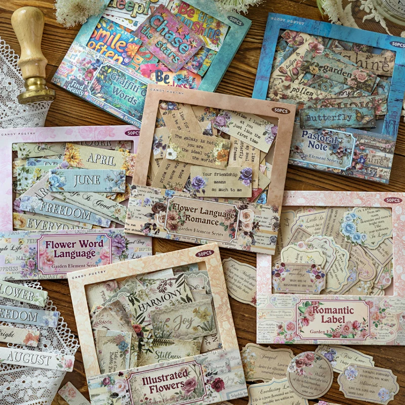 السيد ورقة 150 قطعة/3 أكياس حديقة كلمة الخضار سلسلة النسيج ملصق حزمة DIY بها بنفسك كتيب القصاصات ألبوم إطار صور مذكرات شنق العلامة #3