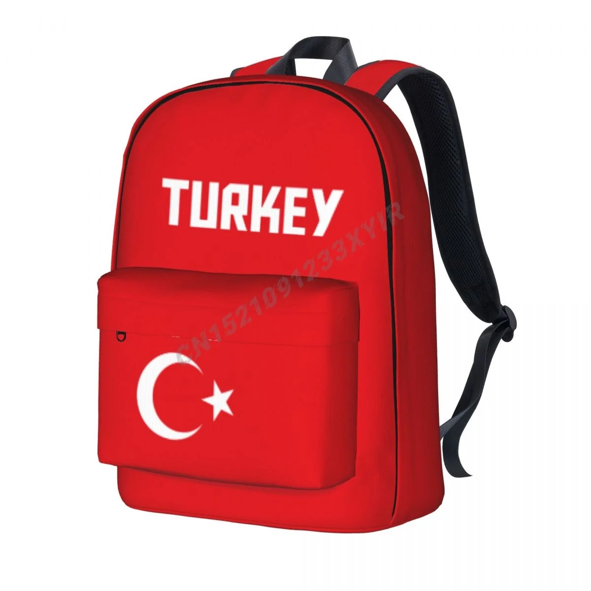 Unisex Backpack Turkey Flag Stitch Schoolbag Messenger Bag Case Laptop Travel Bag Mochila Gift