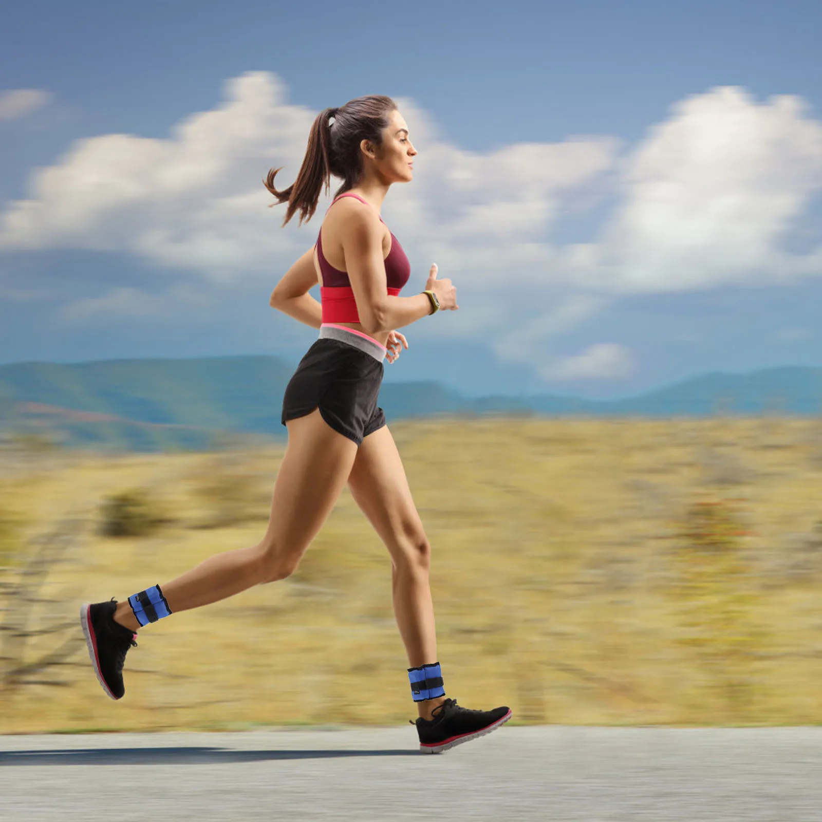 

2pcs Adjustable Sandbag Leg Arm Weights For Women Men Fitness Running Yoga Pilates Gym Aerobics Training Weighted Ankle Wrist