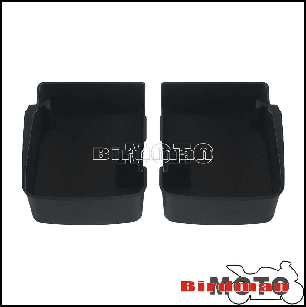 For Harley Touring FLHR FLHT FLHX FLHFB FLHTK FLTRXST 2014-Up Motorcycle Saddlebag Storage Hard Saddle Bags Organizer Tray Shelf