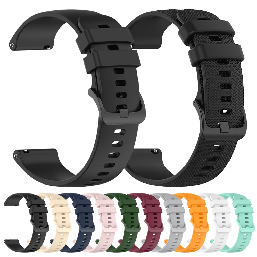 Silicone 20mm 22mm Watch Strap For Garmin Venu 3 Band Forerunner 570 265 255 Music Vivoactive 6 5 For Garmin Venu Sq 2 Bracelet