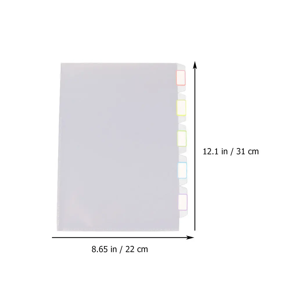 File Folders 2 Pack Thickened Multi Layer Document Organizers Portable Transparent Office Storage Holders