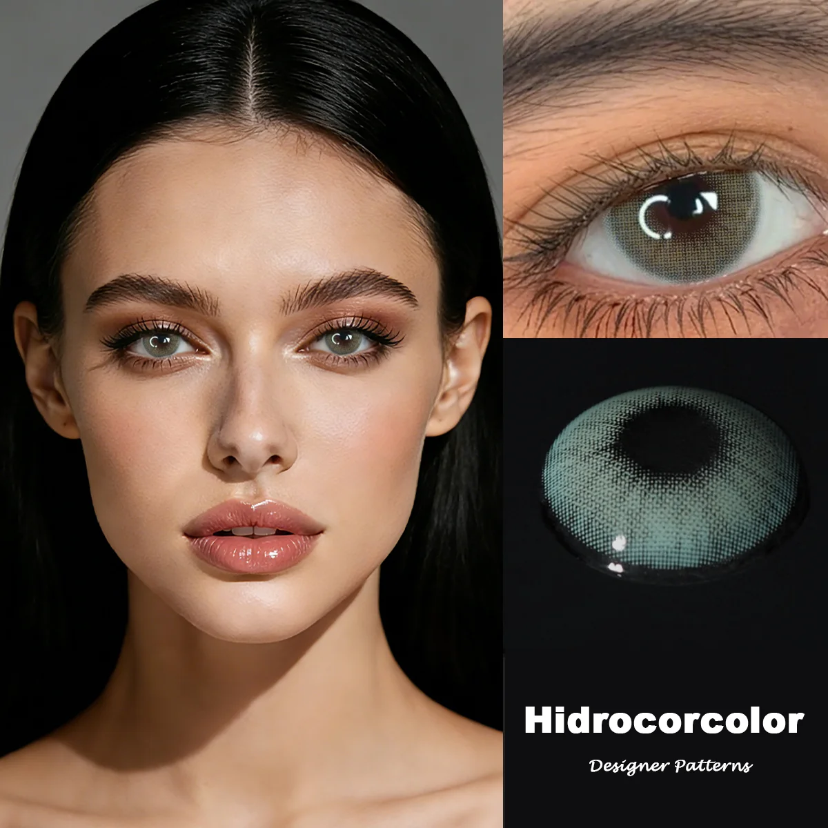 VISUASHOW Hidrocorcolor Farbige Kontaktlinsen für Halbjährlichen Gebrauch, Kleine Pupillen, Augen-Schönheits-Make-up-Linsen für Tägliche Party-Kosmetik – Detail 40